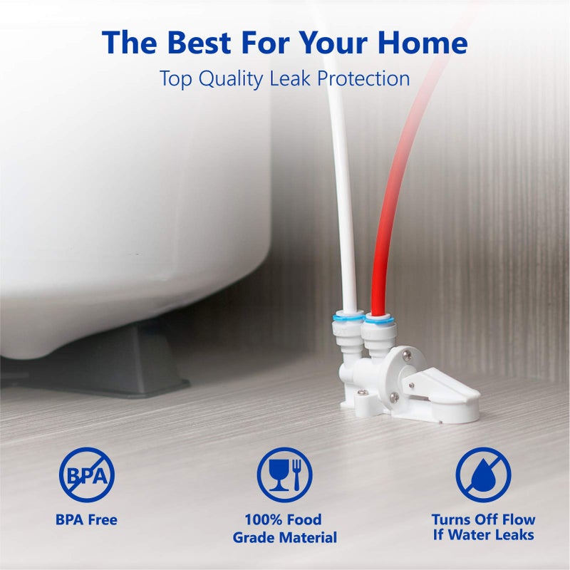 Express Water Leak Stop Valve for Reverse Osmosis and Under Sink Water Filtration System - Automatic Water Shut-Off Valve for Water Filtration Systems - Shut Off Water Supply When Water Leaks - Image 2